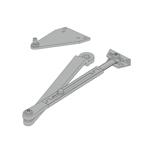 REGULAR ARM w/PA BRACKET BLACK FOR SC61A SERIES CLOSERS