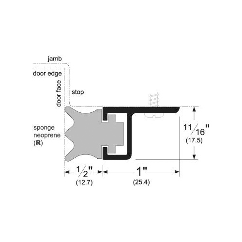 285Dr-84" Dkbrz Perimeter Seal