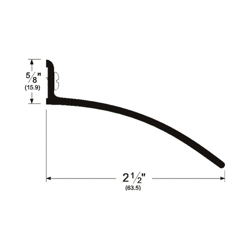 346BSP-40" BLACK RAIN DRIP 2-1/2" PROJECTION