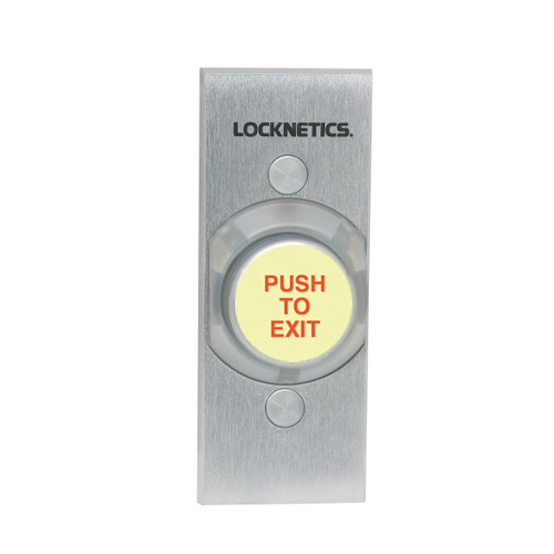 1-1/4" GLOW IN DRK EXIT BUTTON NARROW STILE, SPDT