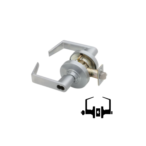 L/FSIC ENT/OFFICE RHO US26D 13-247x10-025, 2-3/4" BACKSET