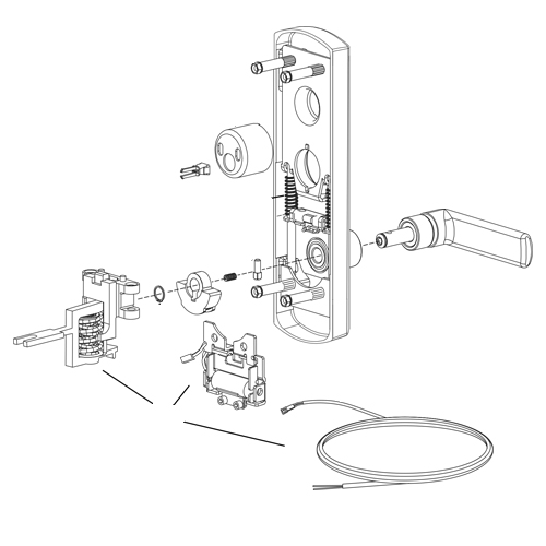 **D/C**E996 R/VC CONV TO E-KIT RIM,CVR,SVR-LEVER TRIM **D/C**